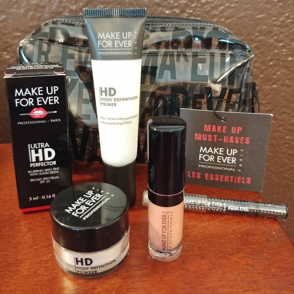 Make Up Forever HD Powder, Perfector, Primer, Eyes